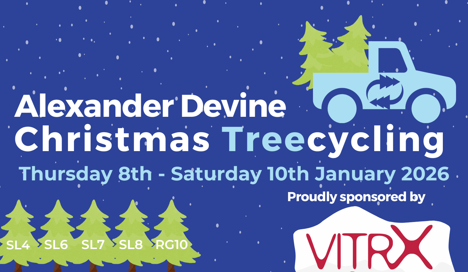 Alexander Devine Christmas tree recycling 2026