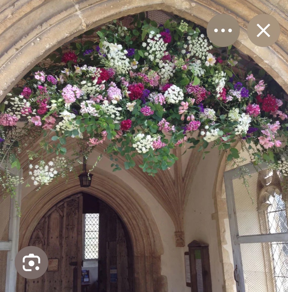 Flowers at St Marys Church Twyford Berkshire