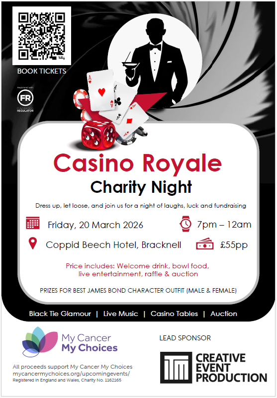 My Cancer My Choices Casino Royale 20 March 2026
