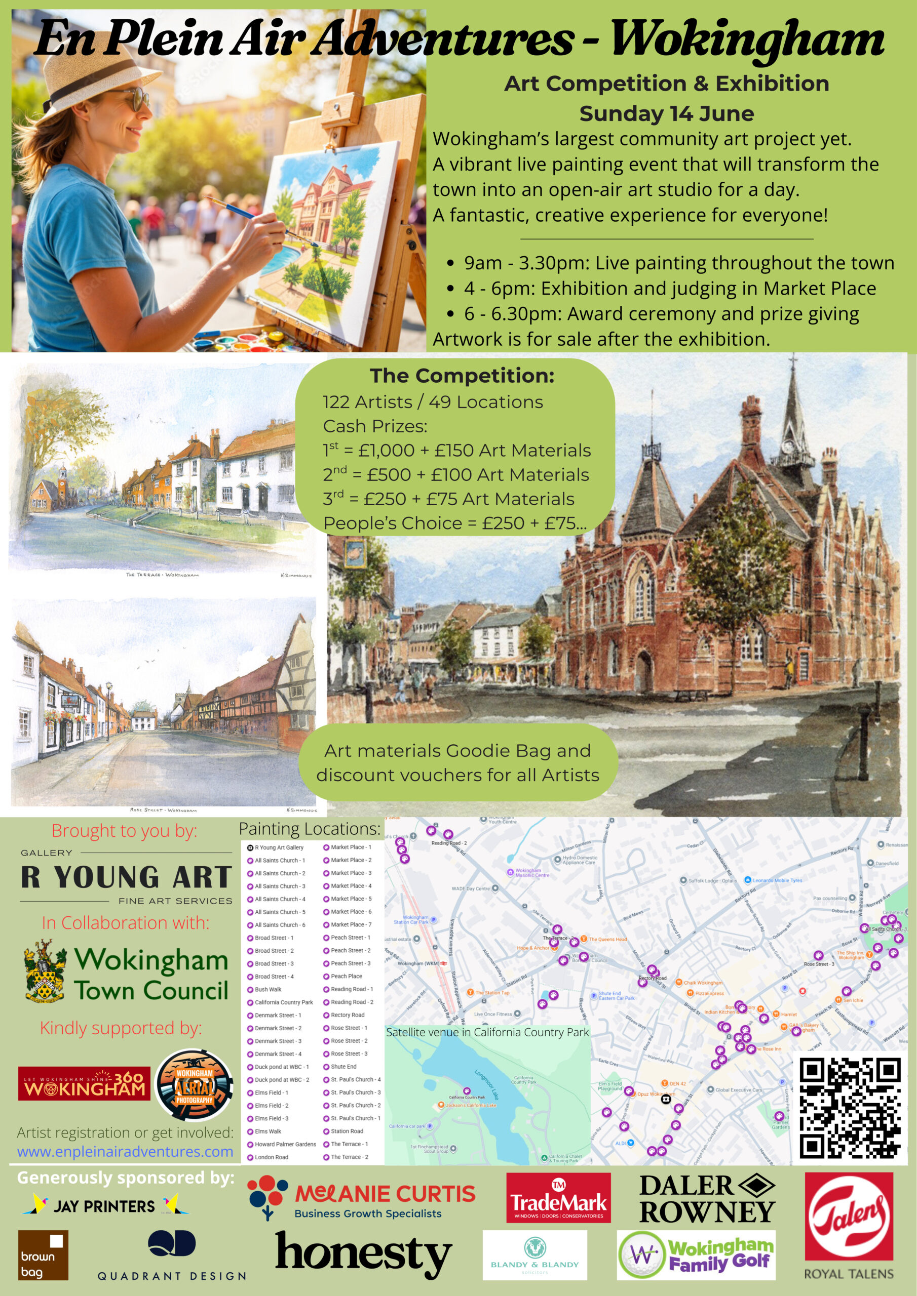 R Young Gallery Wokingham En Plein Air June 2026