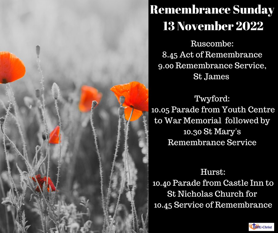 Remembrance Sunday events in the local area RG10 Marketing