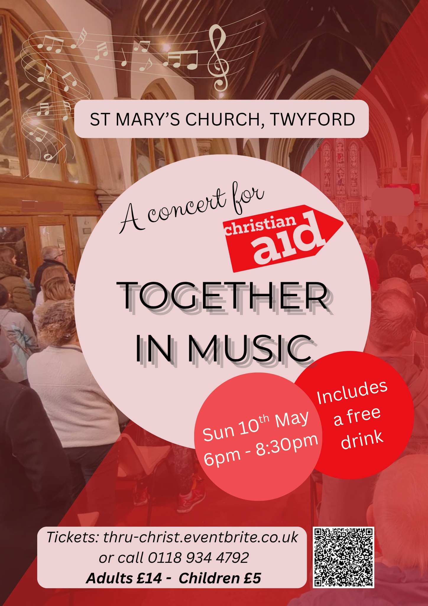 Together in Music - concert for Christian Aid in Twyford 10 May 2026
