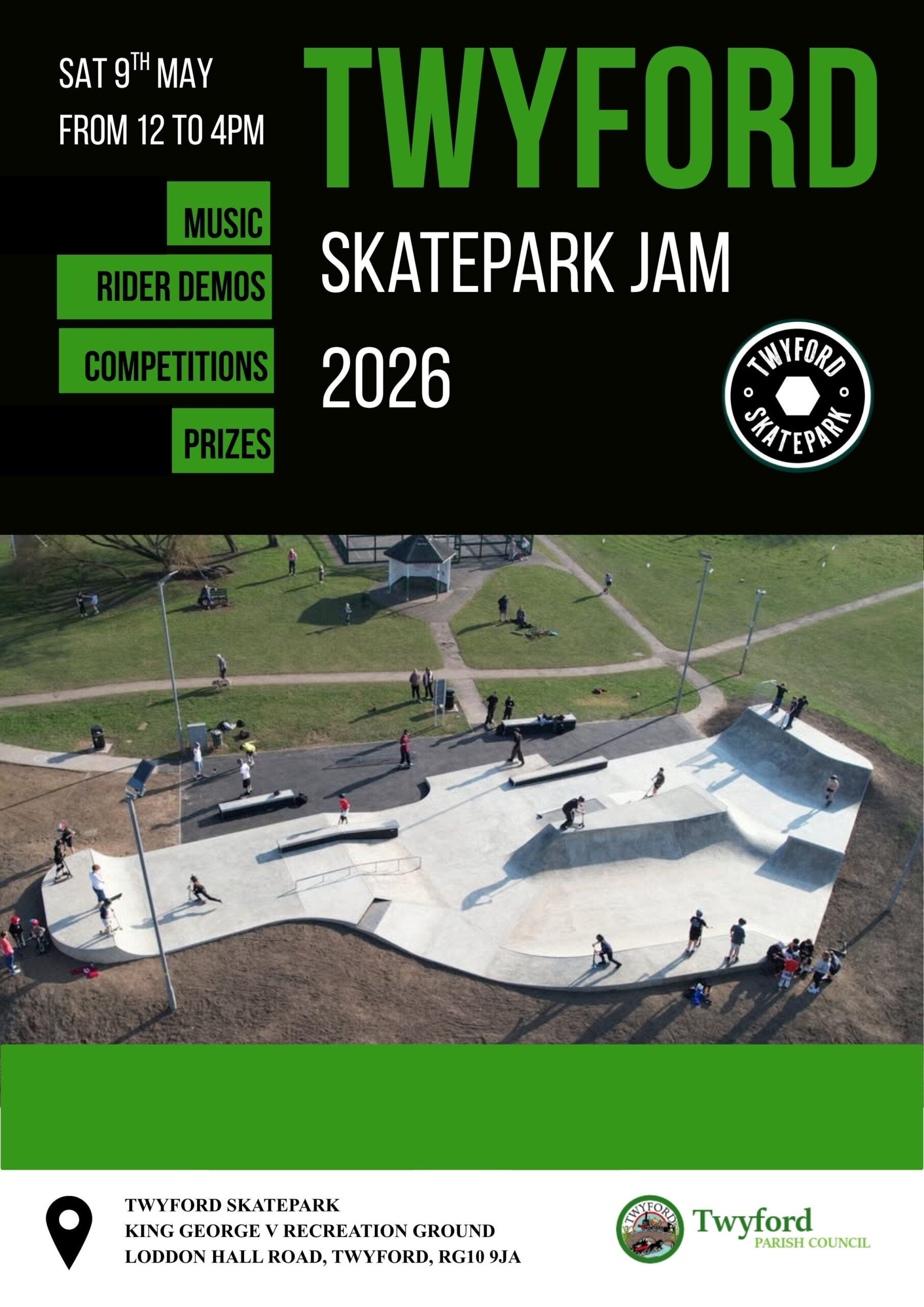 Twyford Skatepark Jam - 9 May 2026
