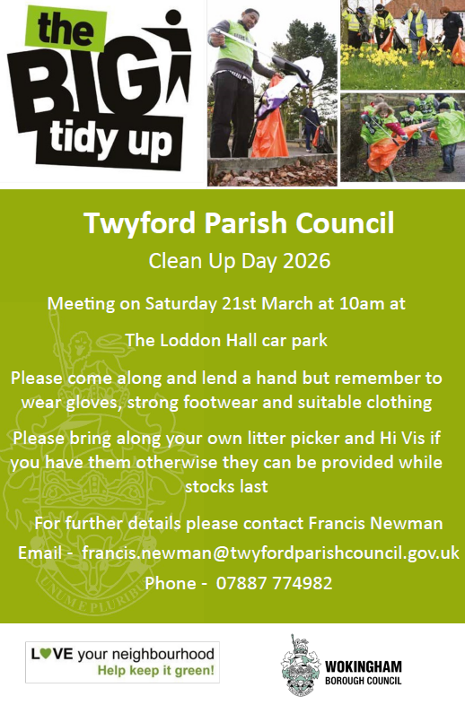 The BIg Tidy Up Twyford 21 March 2026