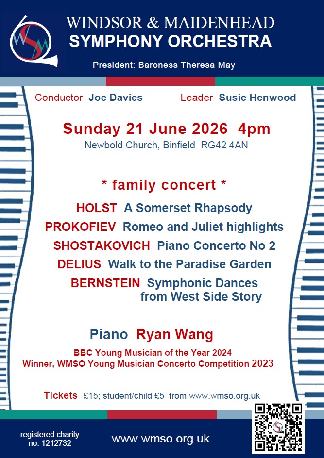 Windsor & Maidenhead Symphony Orchestra Summer Concert 2026