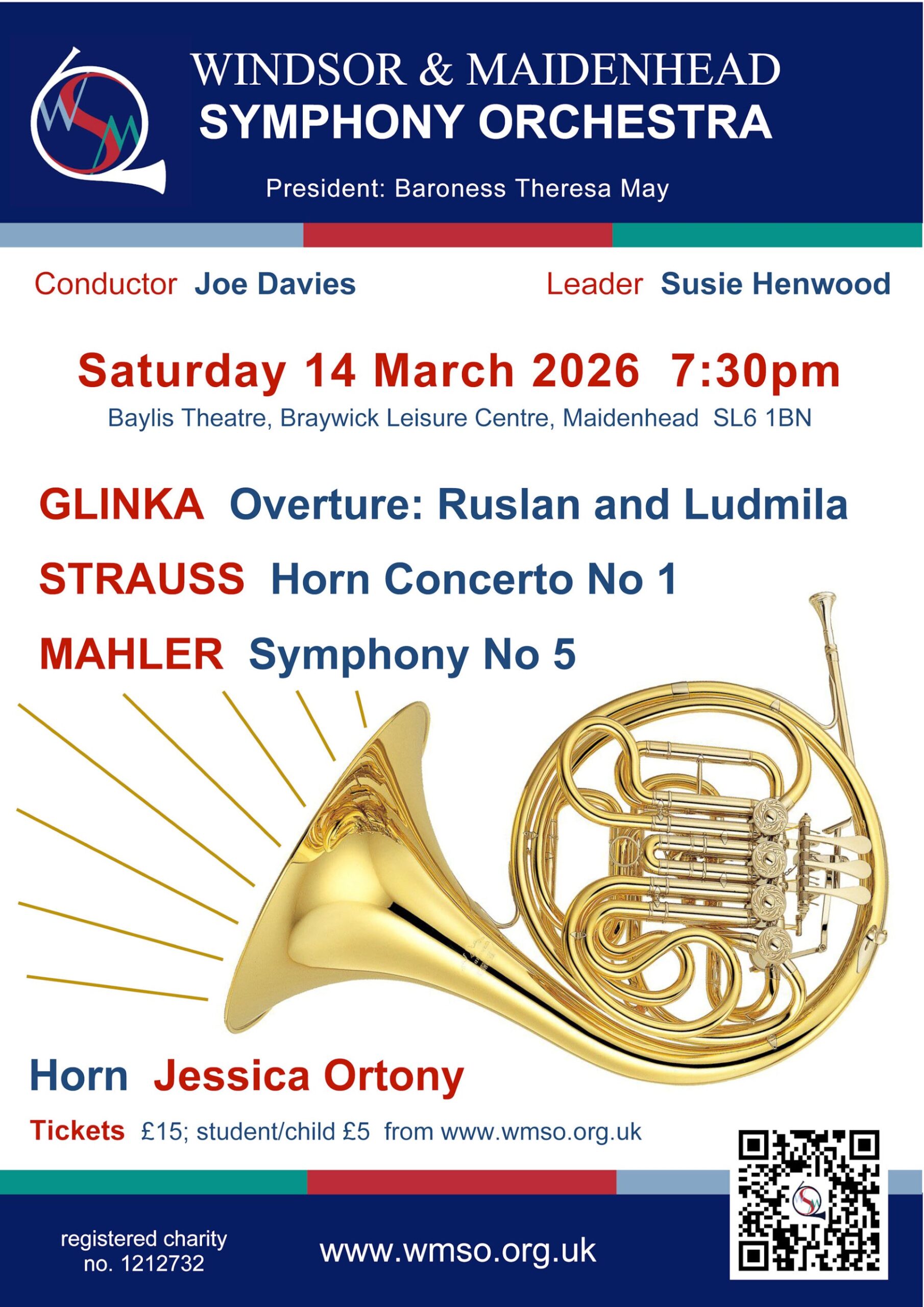 Windsor and Maidenhead Symphony Orchestra concert March 2026